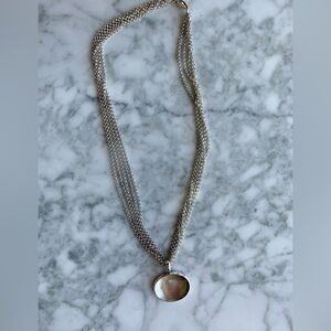 Birks sterling silver pendant necklace 18”